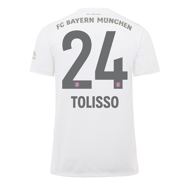 Camiseta Bayern Munich NO.24 Tolisso 2ª Kit 2019 2020 Blanco